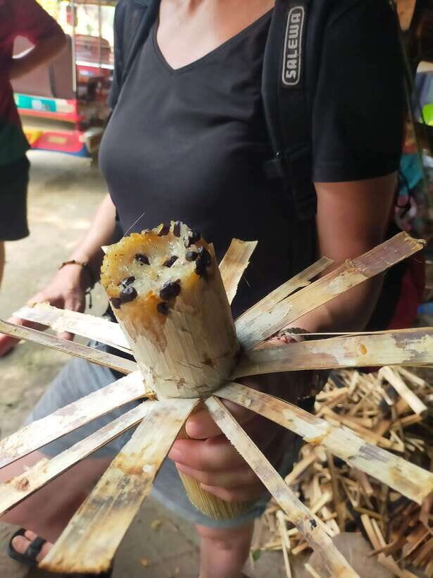 A Day TukTuk Handicrafts Bambootrain Killing&BatCaves,Sunset - Bamboo train time: the fun break you’ll remember