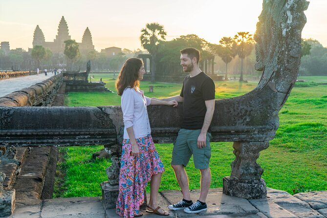 Angkor Sunrise Vespa Tour / Tuk Tuk or Car - Angkor Thom and Bayon: where the giant faces take over