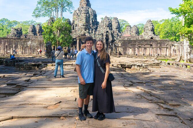 Angkor Sunrise Vespa Tour / Tuk Tuk or Car - Ta Prohm: tree roots, crumbling towers, and Tomb Raider vibes