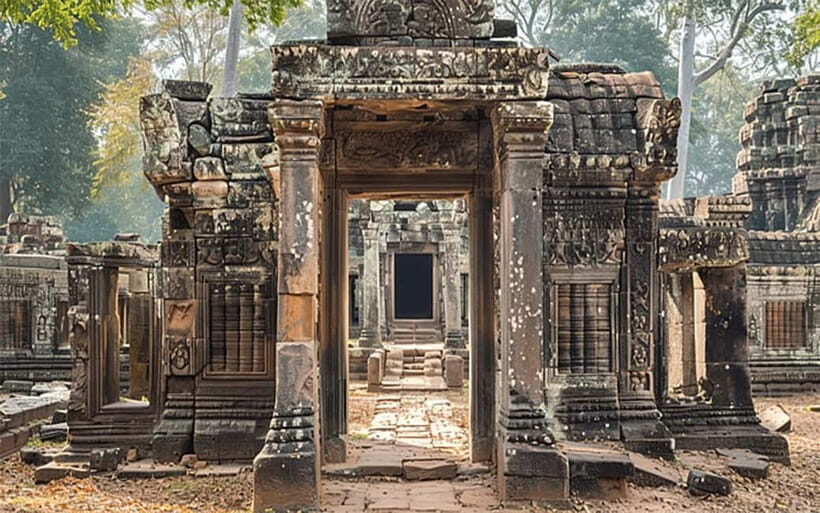Angkor Wat: Full-Day Guided Sunset Tour - Phnom Bakheng at sunset: the steps, the view, the payoff