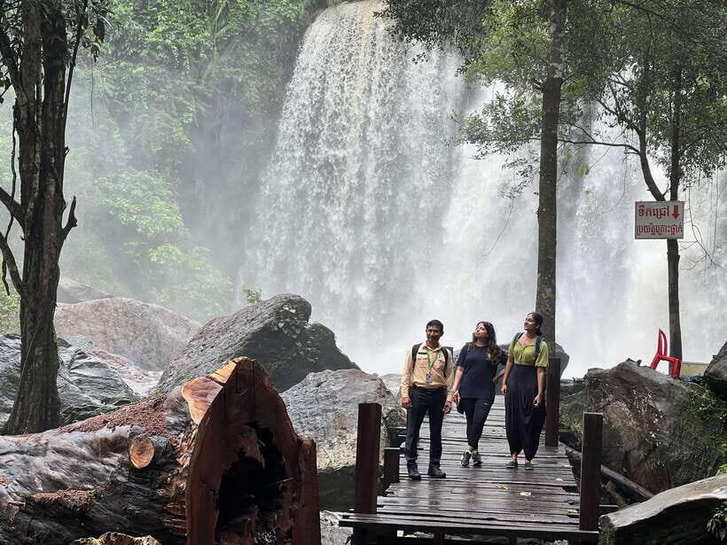 Banteay Srei, Beng Mealea and Kulen Mountain with Picnic - Phnom Kulen: Amazing Cliff, reclining Buddha, and the 802 AD Lingas river