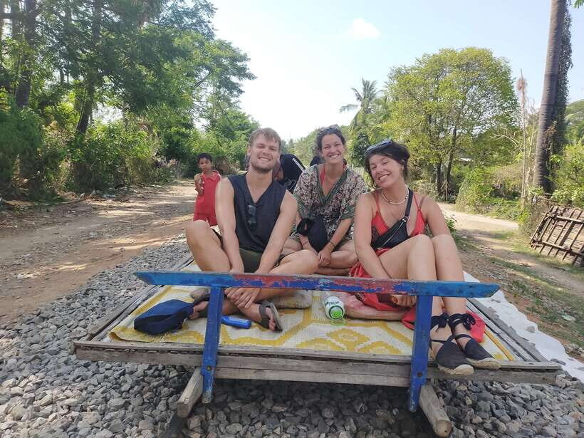 Battambang: Tuk-Tuk, Bamboo Train, Killing/Bat Caves, Sunset - Villages, Fruit Plantations, Rice Fields, and a Wobbly Bridge