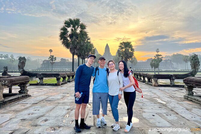 From Siem Reap: Angkor Wat and Floating Village 3-Day Trip - Day 1: Angkor Thom, Bayon faces, and the Angkor Wat sunrise game plan