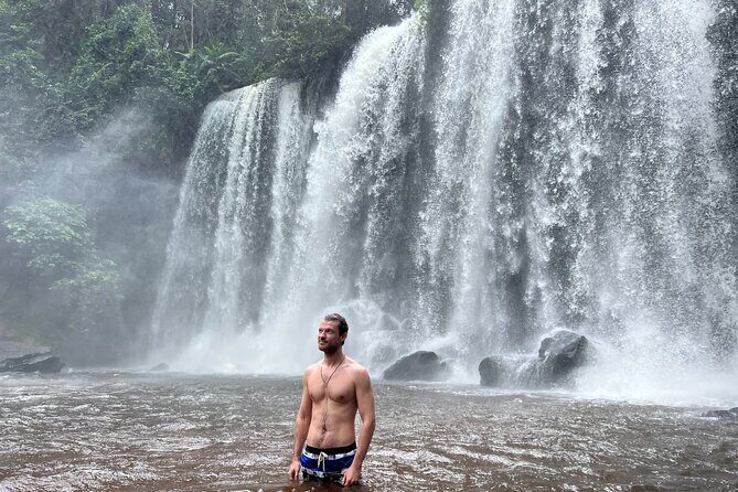 Kulen Mountain Waterfall Tour with Picnic Lunch from Siem Reap - Phnom Kulen Waterfall: picnic lunch, beer, and a cold-water break