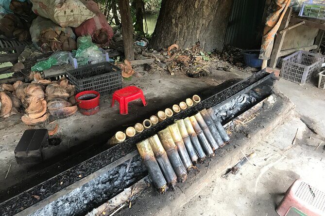 Morning village tour Livelihood tour with Local Product discover - Rice paper making and sticky rice over open fire