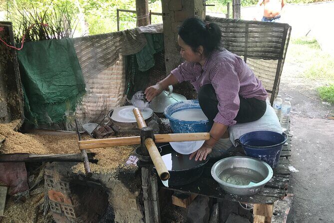 Morning village tour Livelihood tour with Local Product discover - How fermented fish paste and old factory work gets made