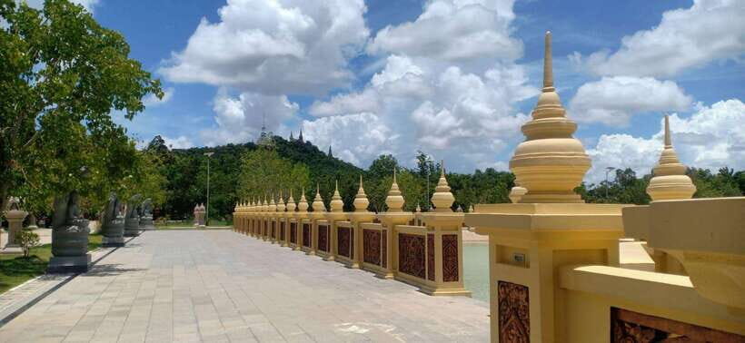 Oudong Mountain - Phnom Penh Former Capital Private Day Tour - Sontte Wan Buddhist Meditation Centre: Calm Buildings, Photo-Friendly Grounds