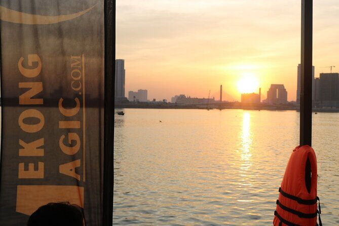 Phnom Penh: Sunset Cruise-Free Beers-Sodas-BBQ Buffet-fruit plate - Hotel pickup, then a one-way transfer reality check