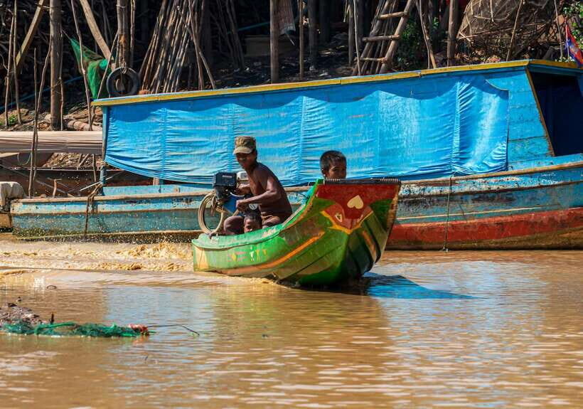 Siem Reap Floating Village Kampong Phluk Sunset with Boat - Kampong Phluk at Siem Reap: Why this floating village fits your schedule