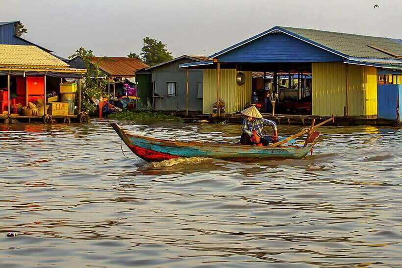 Siem Reap Floating Village Kampong Phluk Sunset with Boat - Two boat rides: seeing the village waterways, then Tonlé Sap’s scale