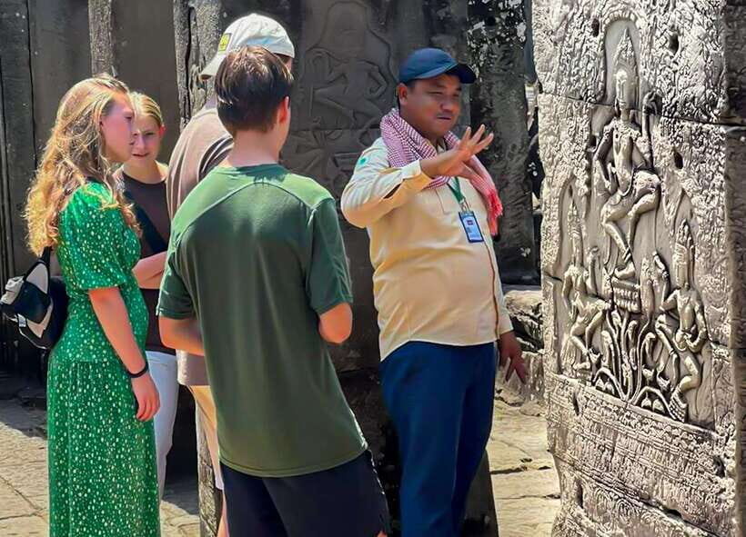 Siem Reap: Full-Day Angkor Wat Guided Tour with Sunset - Pickup timing and comfortable transport from Siem Reap