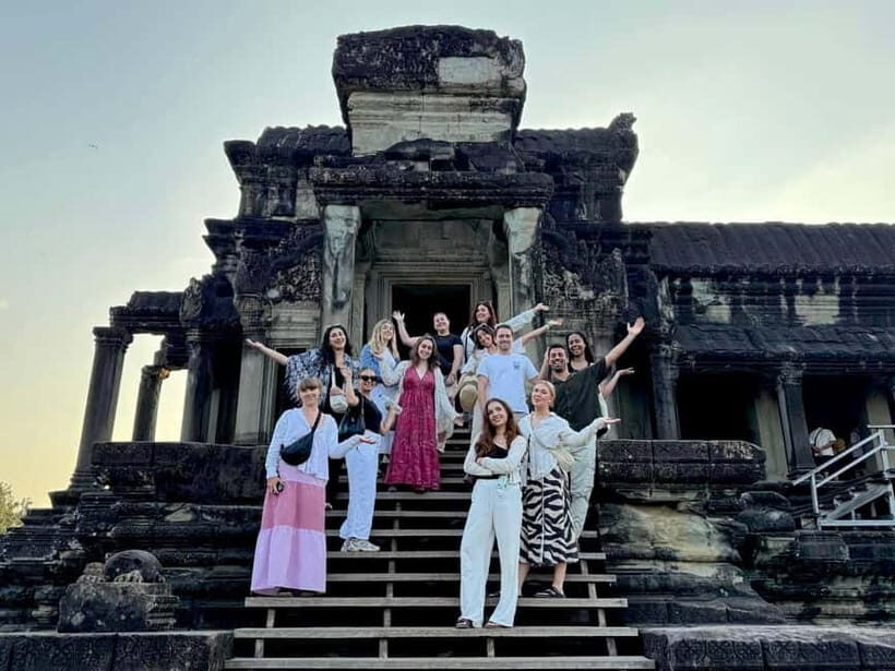 Siem Reap: Full-Day Explore Angkor Temples and Sunset Tour - Morning transfer from Krong Siem Reap: comfort helps before the heat
